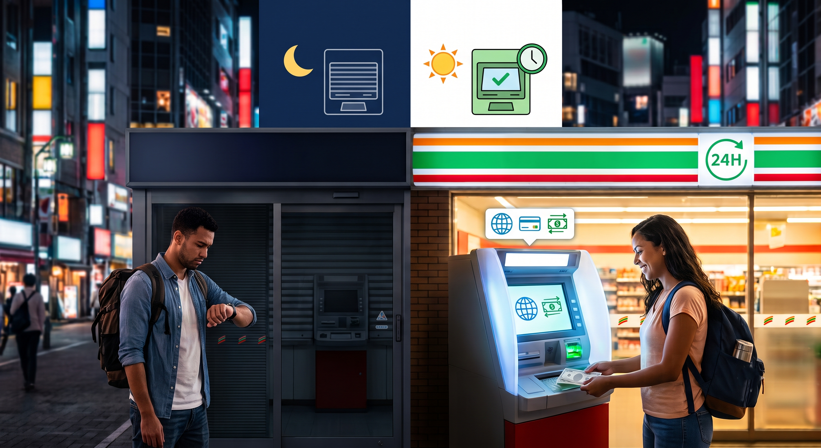 ATMs Closing at Night
