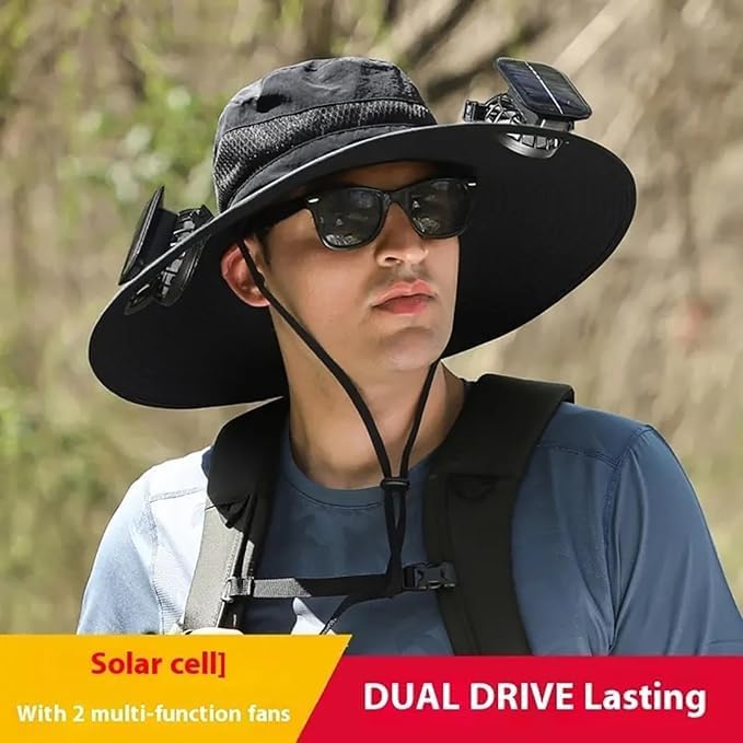 Fan-Attached Hat