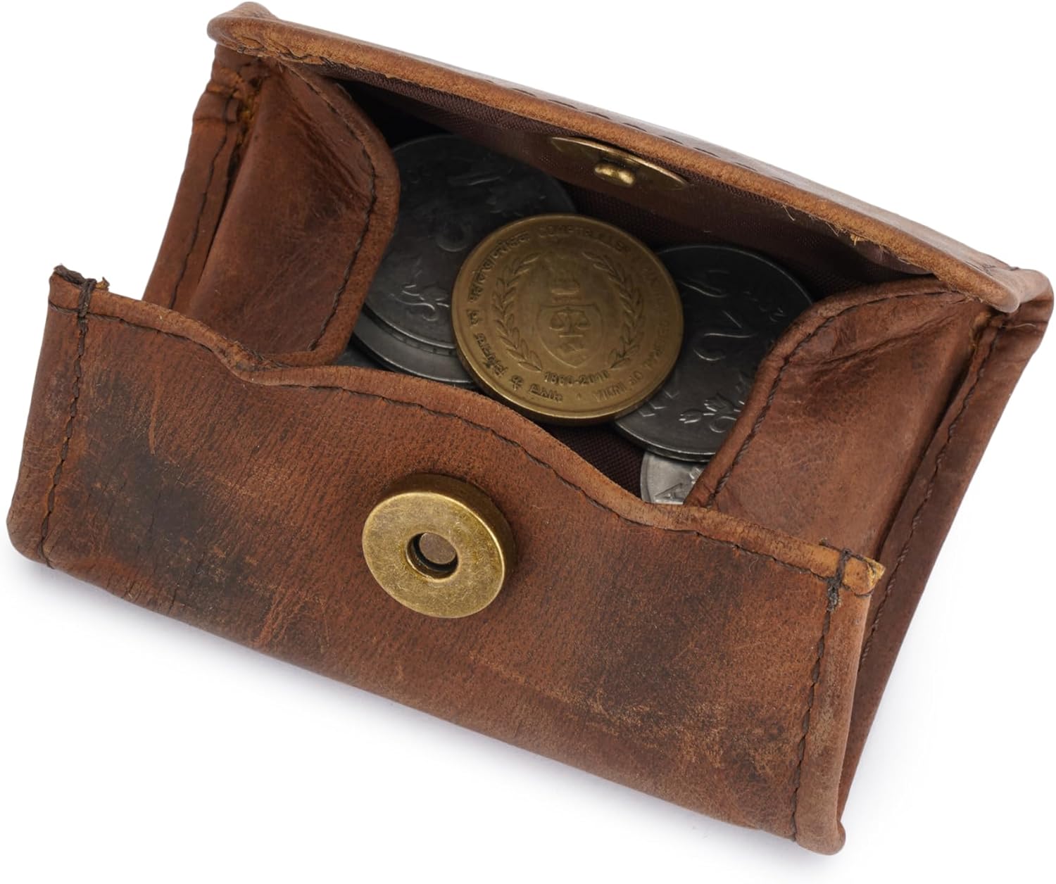 Leather Squeeze Coin Purse