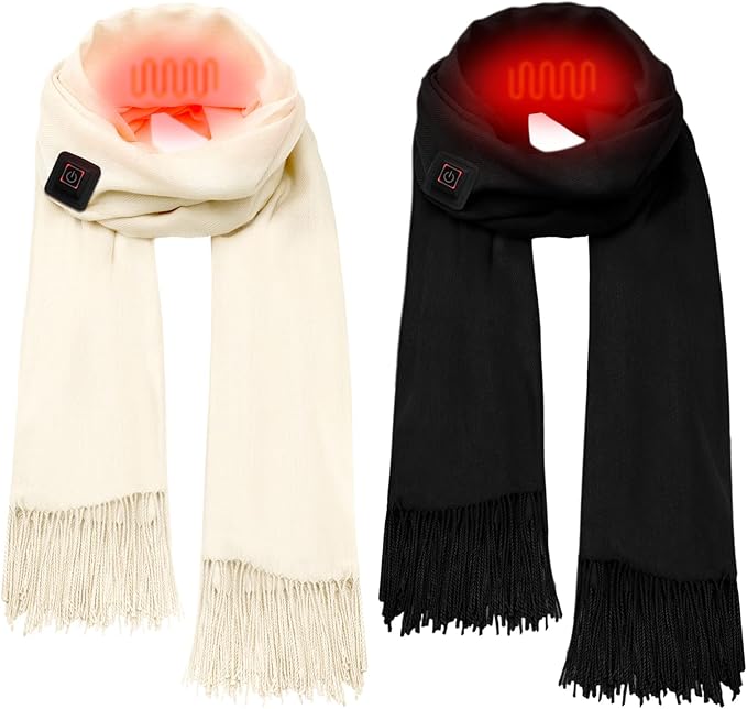 Heated Scarf for Women Men USB Heating Scarf Soft Warm