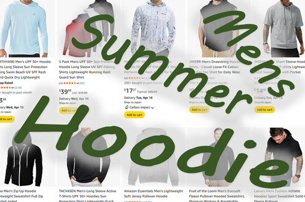 Mens Summer Hoodie